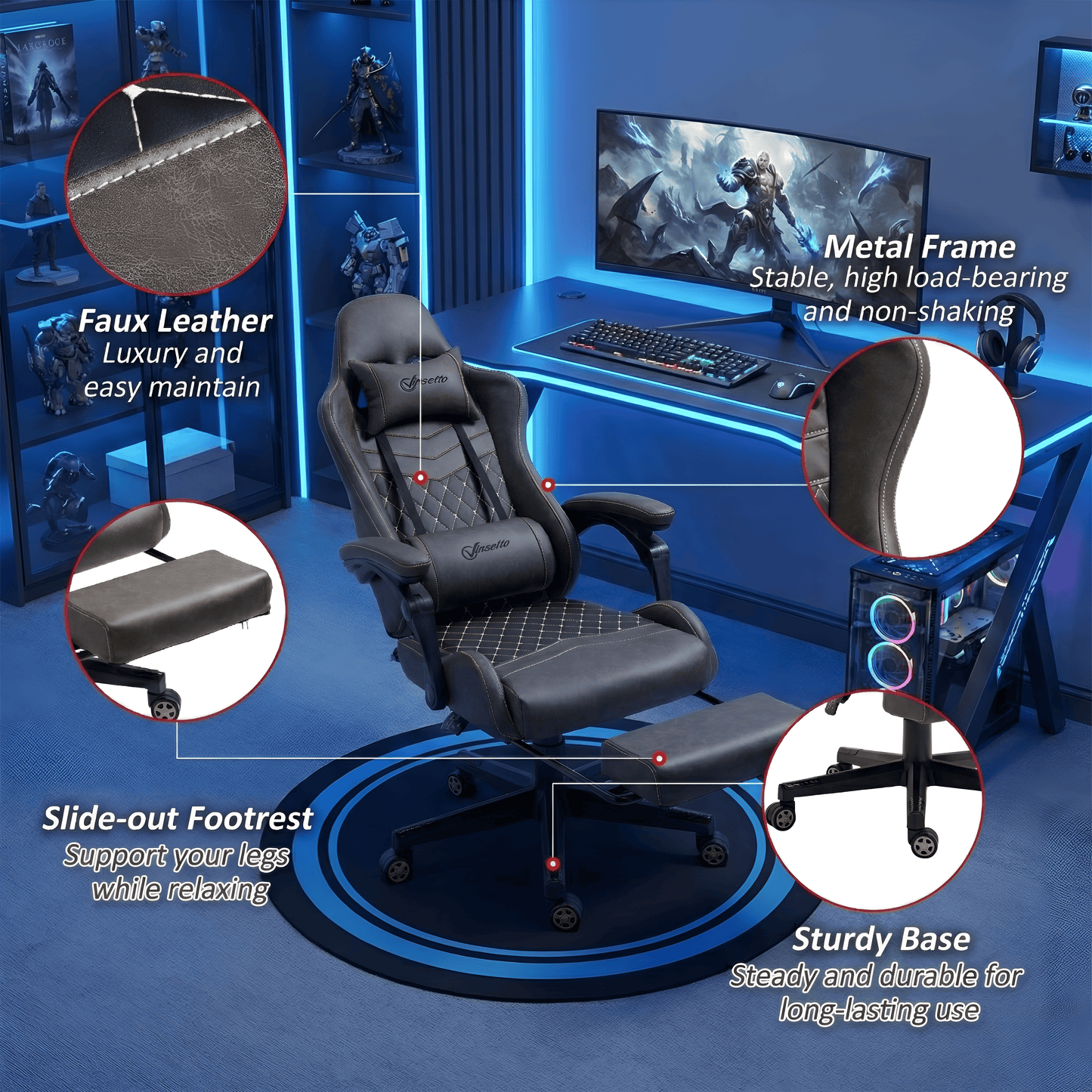 Diamond Leather Gaming Chair